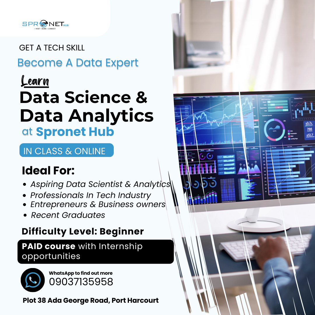Spronet Hub Data Analysis Flyer
